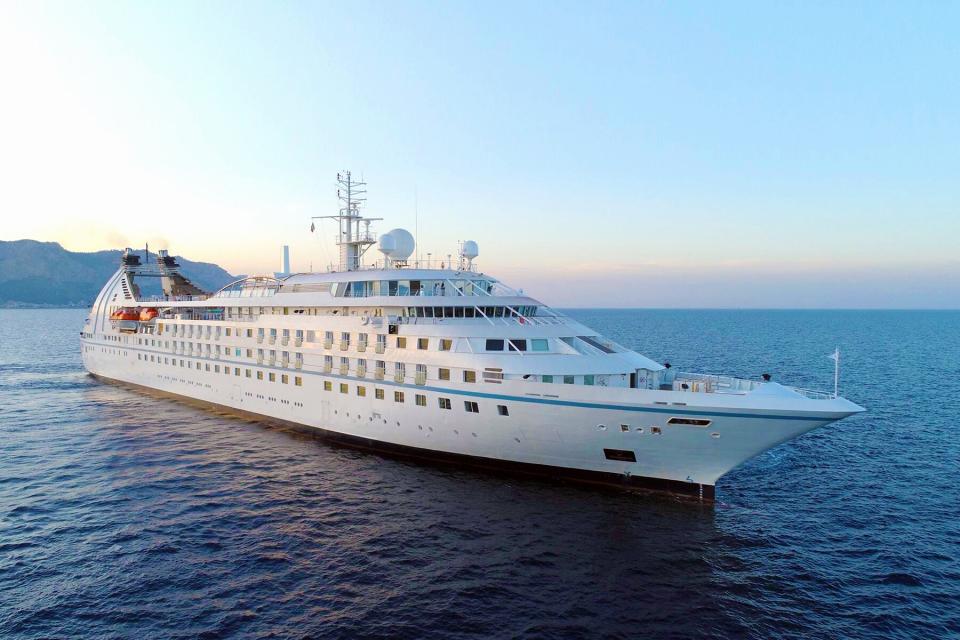 Windstar Cruises Star Breeze in Sunset