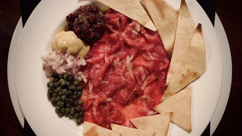 Churchill's Steakhouse prime beef carpaccio 