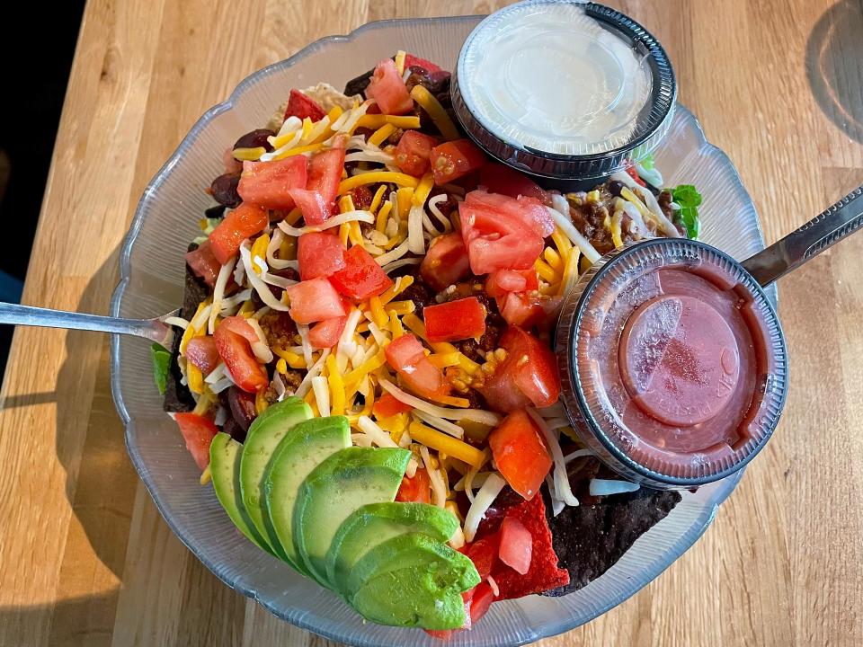 Club taco salad from Dominic's Deli in Daytona Beach.