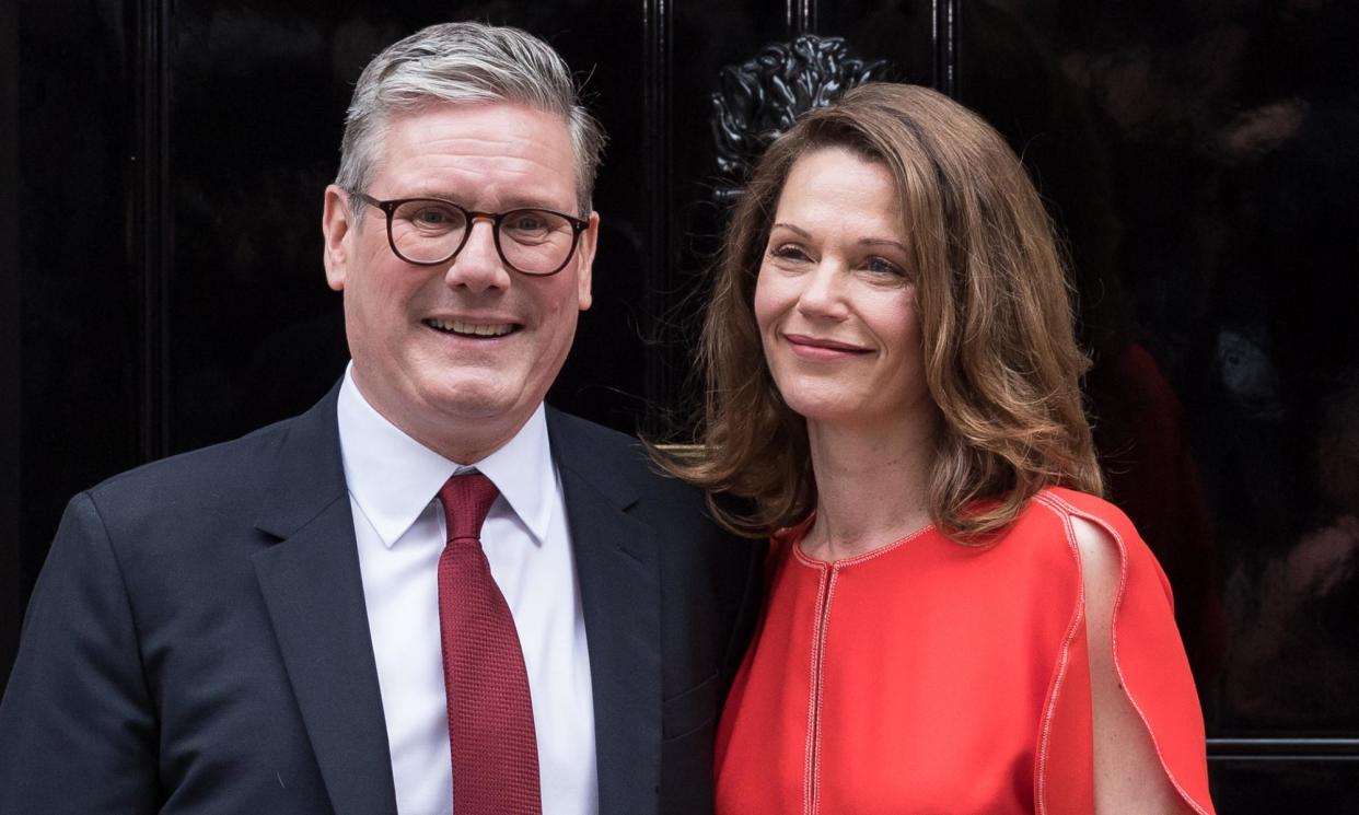 <span>Keir Starmer with his wife, Victoria, outside No 10.</span><span>Photograph: Anadolu/Getty Images</span>