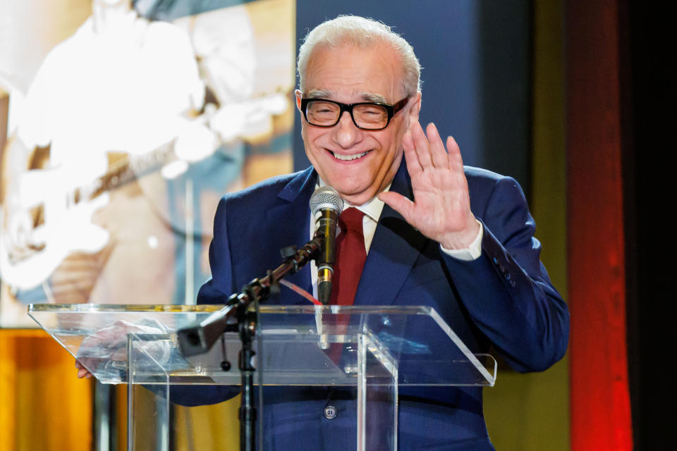 Martin Scorsese at the Robbie Robertson Memorial Concert at The Village Studios on November 15, 2023 in Los Angeles, California. (Photo by Rich Polk/Variety via Getty Images)