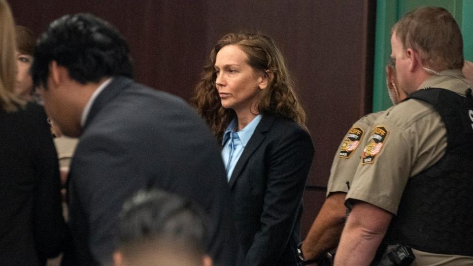 PHOTO: Kaitlin Armstrong enters the courtroom during the first day of her trial at the Blackwell-Thurman Criminal Justice Center, Nov. 1, 2023, in Austin, Texas. (Mikala Compton/Austin American-Statesman via AP)