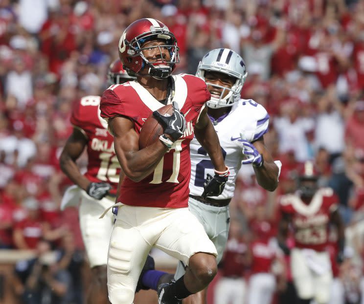 The Jaguars drafted Oklahoma wide receiver Dede Westbrook in the fourth round. (AP)