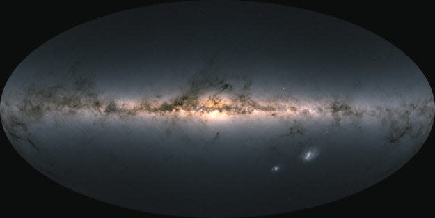 Gaia image of the entire sky