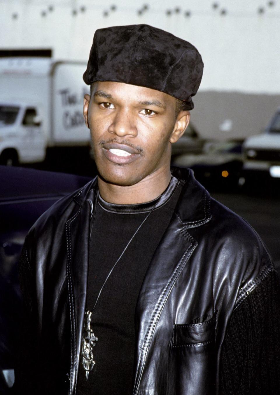 <p>Jamie Foxx went from standup comedian to actor in the '90s. His film debut was in <em>Toys</em> in 1992 alongside Robin Williams. Foxx was also known as a successful musician with his album <em>Peep This</em>.</p>