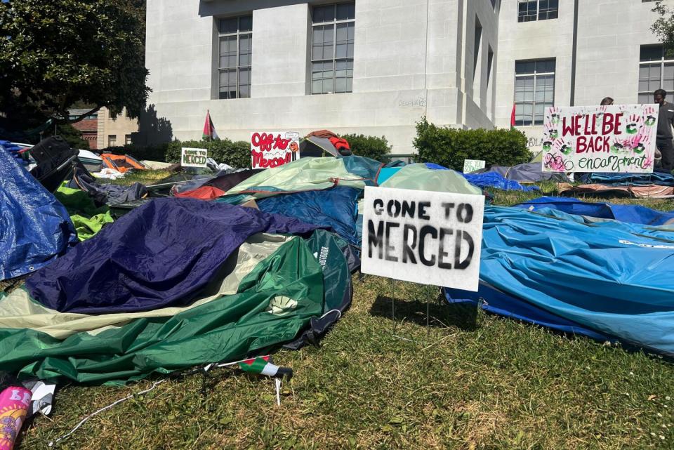 Pro-Palestinian protesters at UC Berkeley said they dismantled their encampment