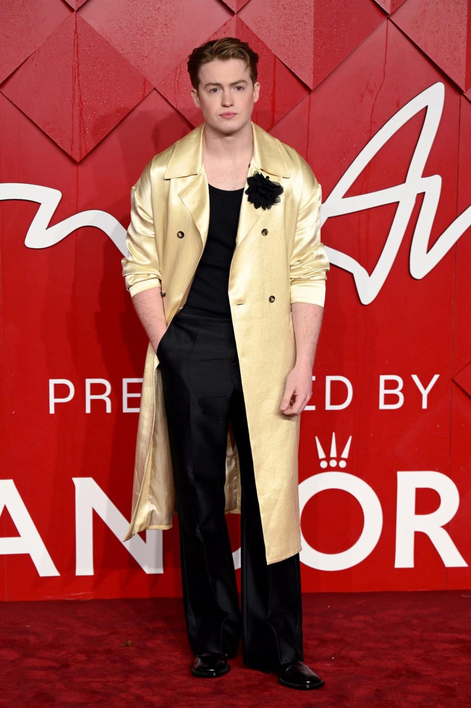 Kit Connor attends the 2023 Fashion Awards in London, England.