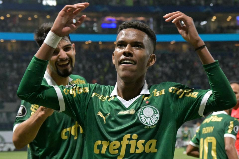 Next big thing: Estevao Willian could follow fellow Brazilian starlet Endrick to Europe (AFP via Getty Images)