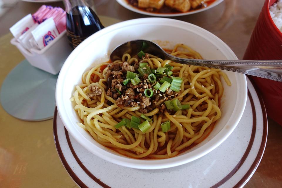 Dan dan noodle at Szechuan Cuisine in Glendale.