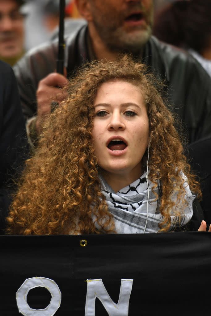 Palestinian author Ahed Tamimi is among a new generation of aggressively anti-Israel authors gaining public favor. AFP via Getty Images