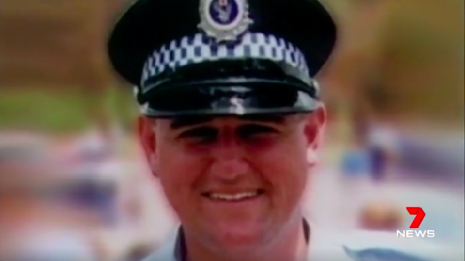 Murdered policeman Glenn McEnallay. Source: 7 News