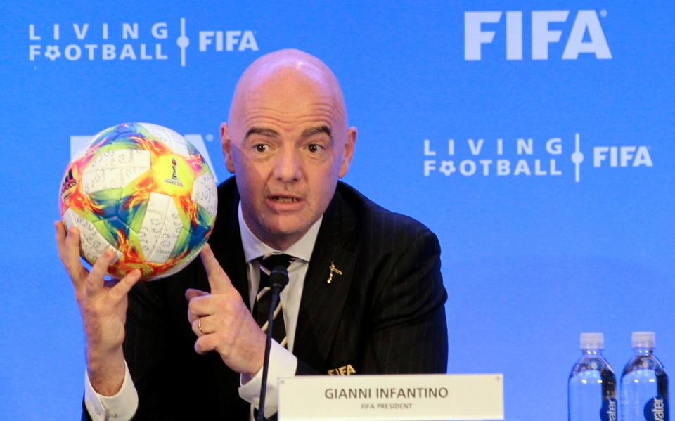 Fifa president Gianni Infantino/Infantino hails ‘victory for me and new Fifa’ after being cleared of secret meetings