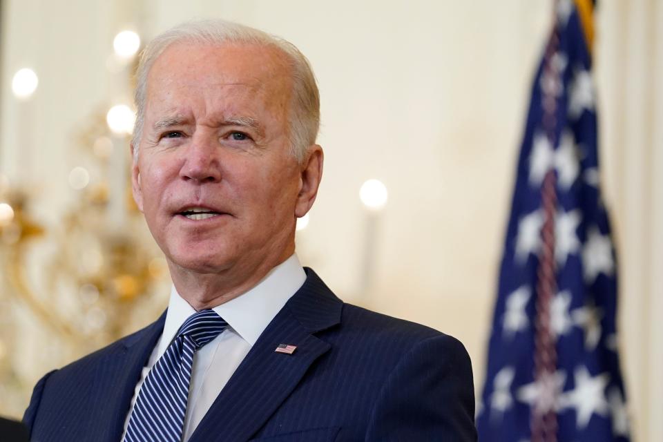 President Joe Biden says he has no plans to send U.S. troops into Ukraine in the event of an attack by Russia.