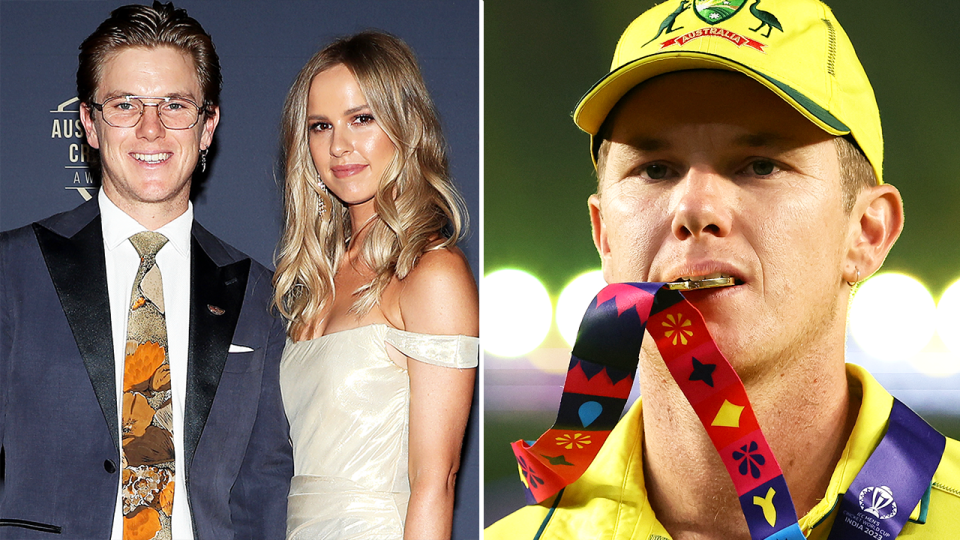 Aussie World Cup winner Adam Zampa (pictured) has opened up about his decision to forego the IPL and his $270,000 contract to stay at home with his family. (Getty Images)