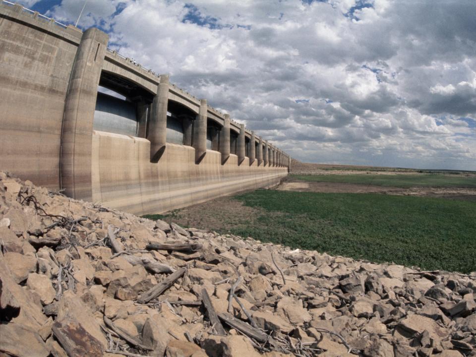 John Martin Dam in Colorado in 1977.