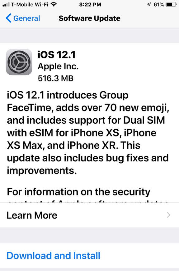 iOS 12.1 is a relatively small update, but brings some nice features.