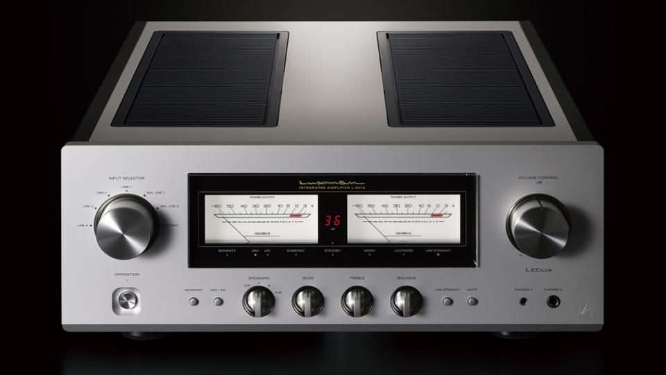 The Luxman L-507z integrated amplifier.