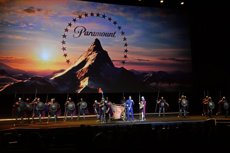 Los estudios Paramount Pictures presentan las imágenes de la película "Gladiador 2" el 11 de abril de 2024 en CinemaCon de Las Vegas, una reunión anual en la que los estudios de Hollywood muestran sus próximos títulos a las salas de cine (Valerie Macon)