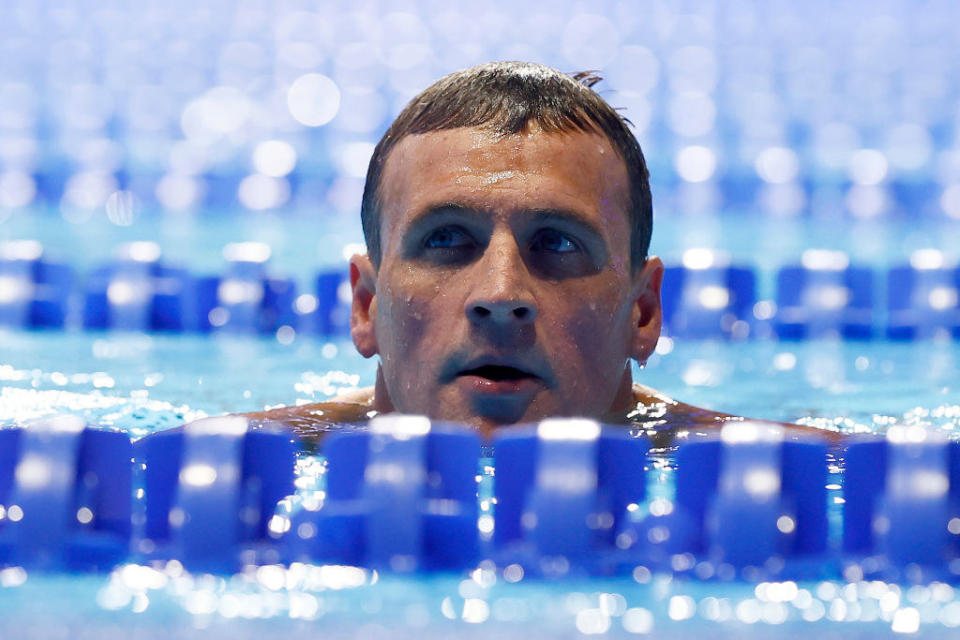 Closeup of Ryan Lochte