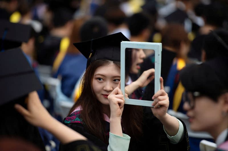 FILE PHOTO: Graduation ceremony at Central China Normal University in Wuhan