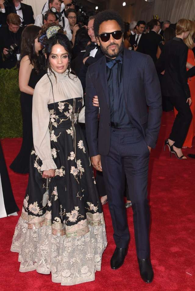 Lisa Bonet and Lenny Kravitz