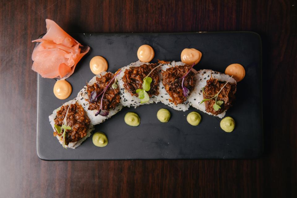 Oxtail sushi, a bestselling item at Czen, a Brooklyn restaurant opening a branch in Englewood