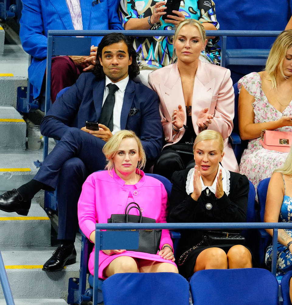 Lindsey Vonn and Diego Osorio, Rebel Wilson and Ramona Agruma (Gotham / GC Images)