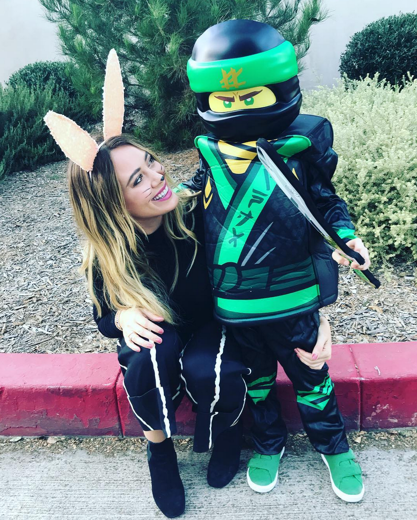 <p>Duff captioned this one of her son Luca, 5: “A lego and a bunny go to a party.” (Photo: Instagram/Hilary Duff) </p>