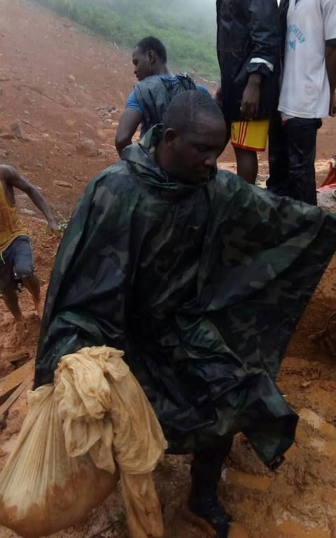 Mudslide - Credit: Society for Climate Change Communication Sierra Leone
