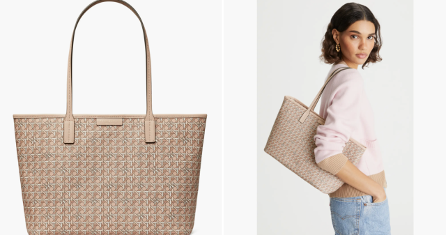 This Tory Burch tote is the perfect size for ladies on the go