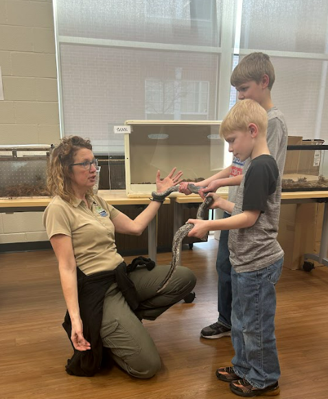 Students from Chillicothe Intermediate School enjoyed Literacy Night with free books, animal experiences and more.