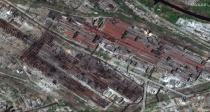 Image satellite de l'usine Azovstal de Marioupol, sud-est de l'Ukraine, le 30 avril 2022 (AFP/-)