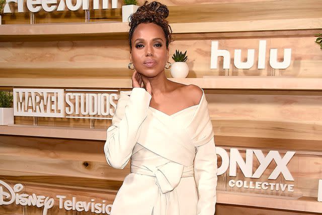 <p>Frank Micelotta/PictureGroup for Disney Television/Shutterstock</p> Kerry Washington at Hulu's 'UnPrisoned' film FYC event in June 2023