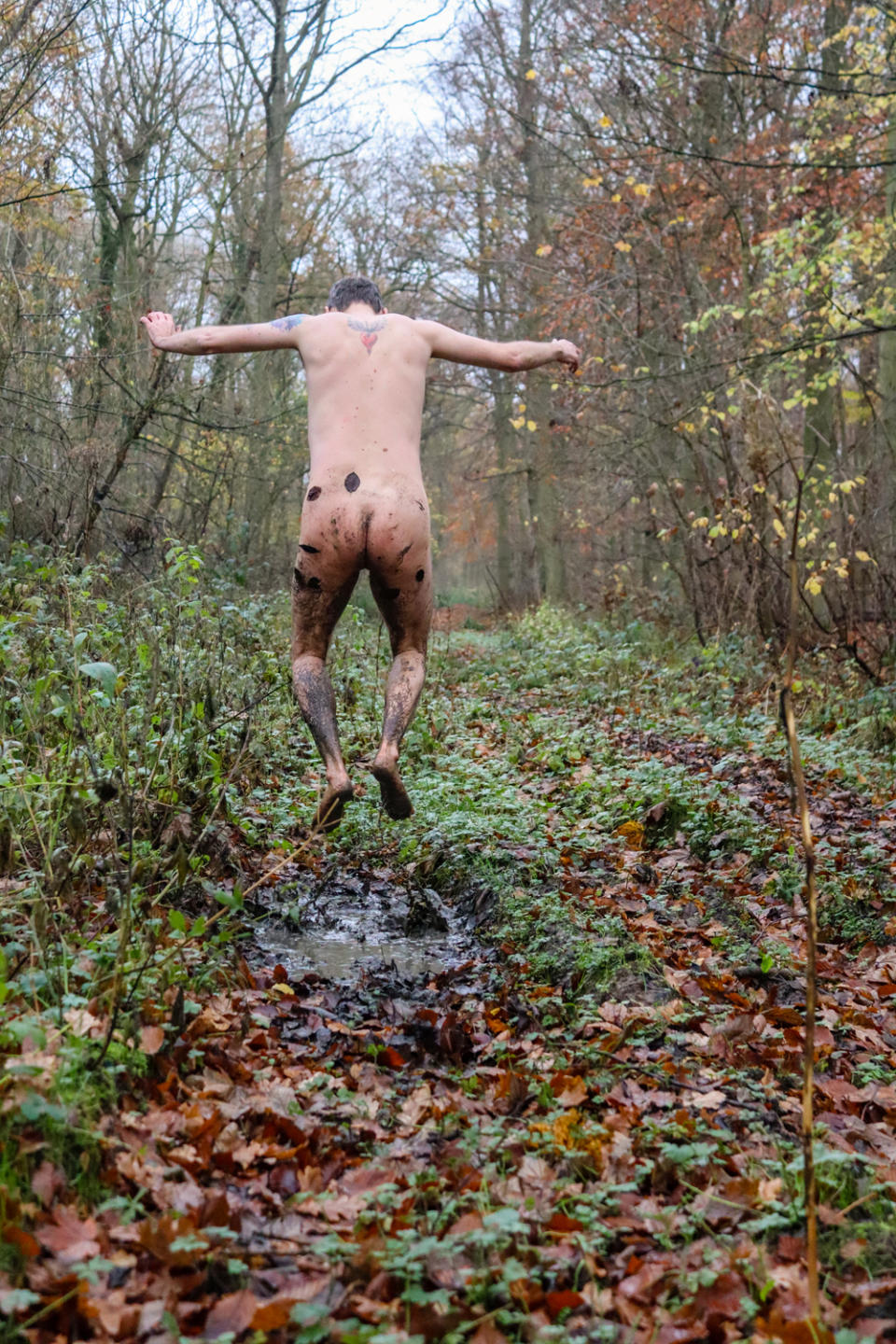 Getting naked while on a walk in the woods helped Chris Hood handle his pandemic anxiety. (PA Real Life)