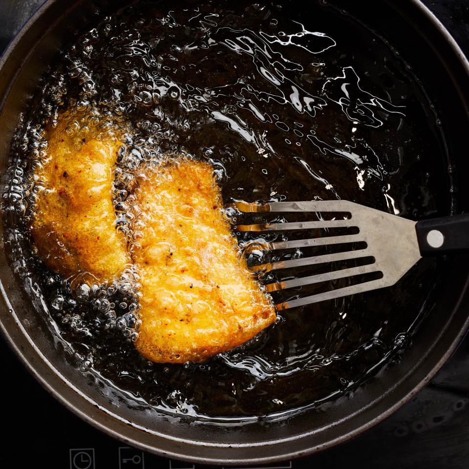 frying fish