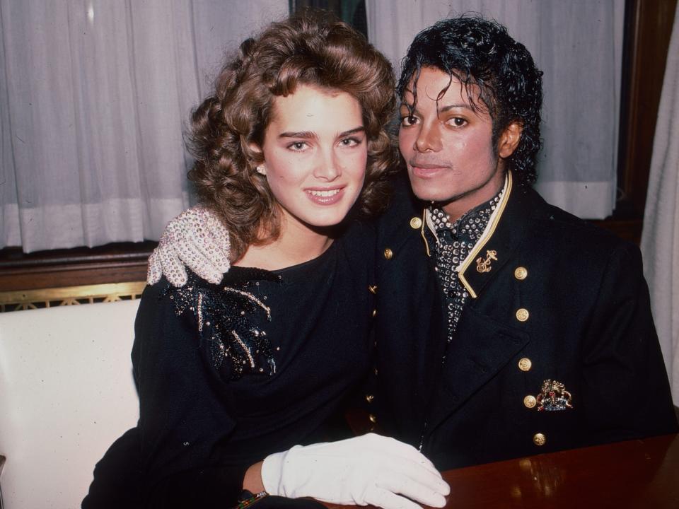 Brooke Shields and Michael Jackson in 1984.