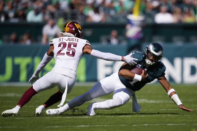 Eagles stay undefeated with hard-fought win over Commanders - NBC Sports