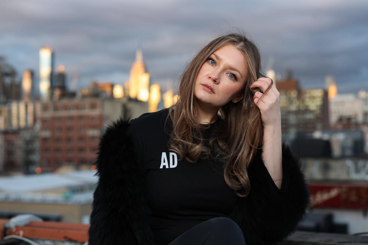 Anna Delvey poses for a photo at her home on November 16, 2022 in New York City.