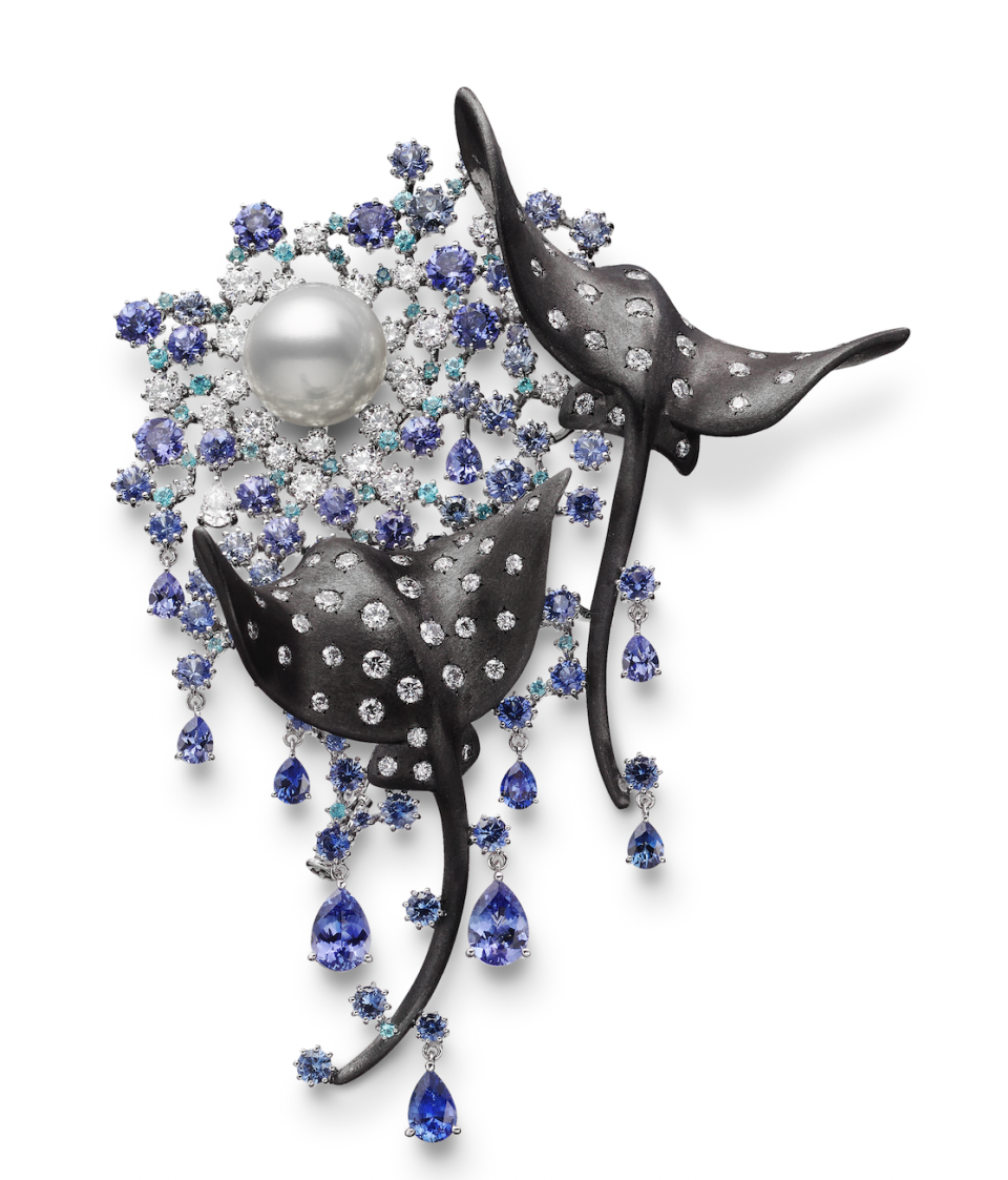 Mikimoto - High Jewelry - Spotted Eagle Ray Brooch