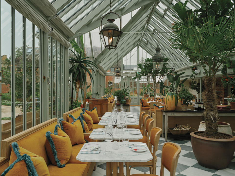 Estelle Manor Glasshouse restaurant