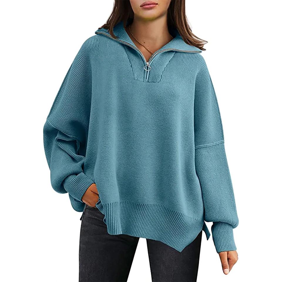 Efan Quarter-Zip Collared Sweater