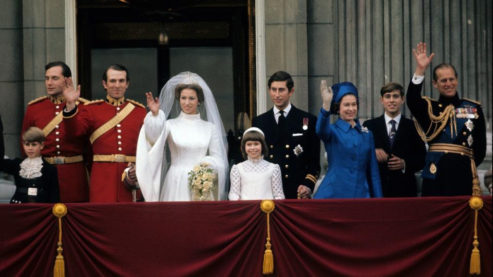 Princess Anne's wedding to Captain Mark Phillips