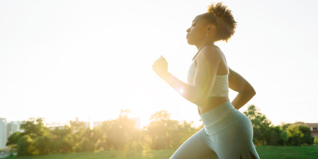 running outside exercise sunlight