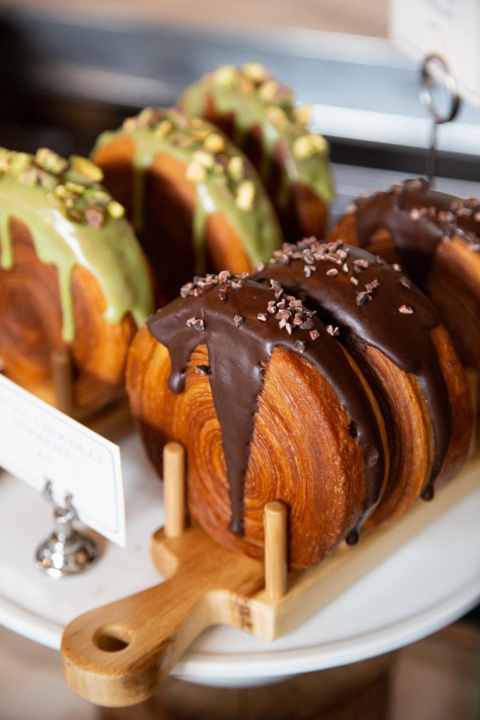 Pain au Chocolat and Pistachio Suprêmes.