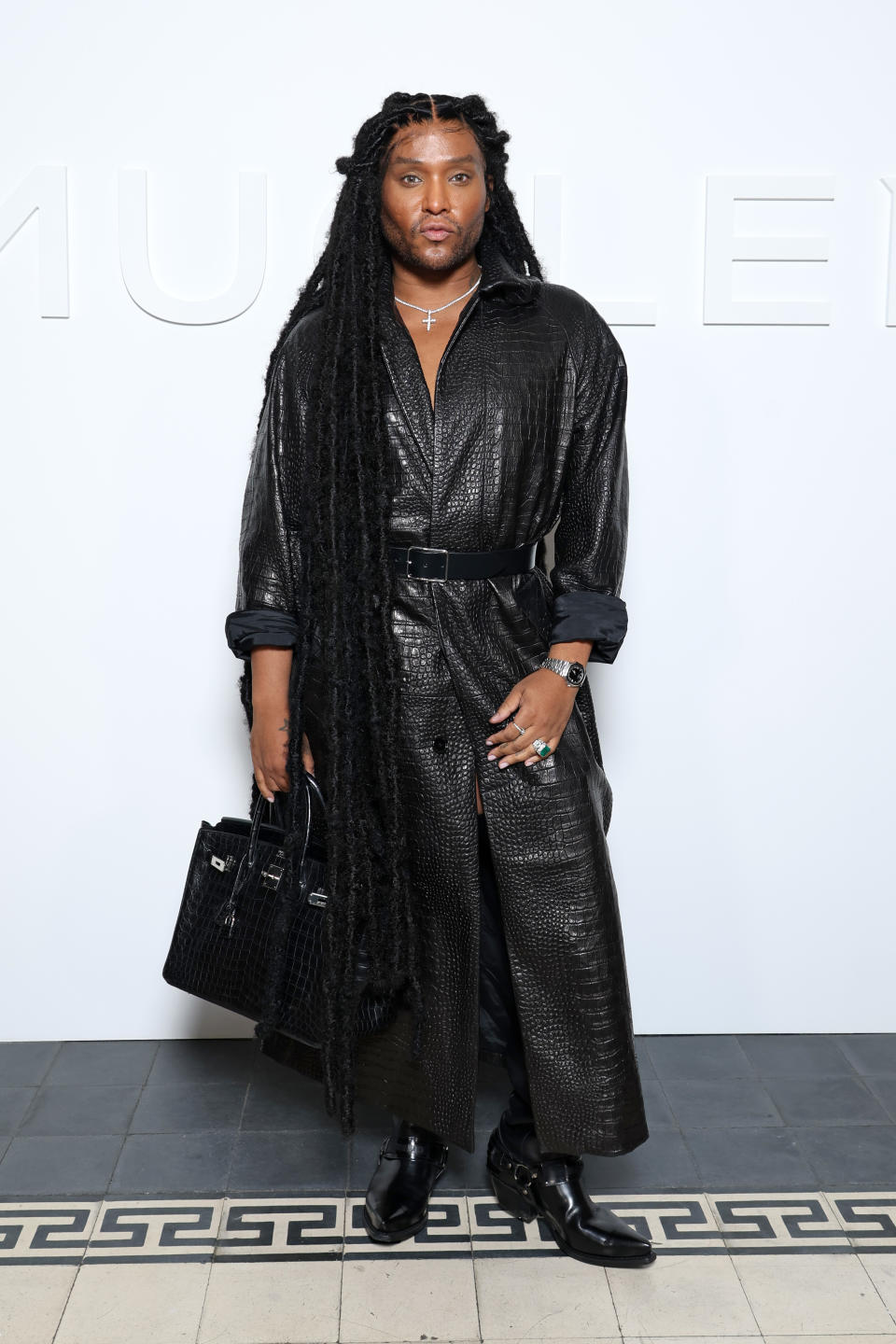 Law Roach at the Mugler Womenswear Spring-Summer 2025 show as part of Paris Fashion Week on Sept. 26. (Photo by Pascal Le Segretain/Getty Images)