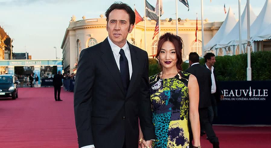 Nicolas Cage and Alice Kim. Photo: Getty Images.