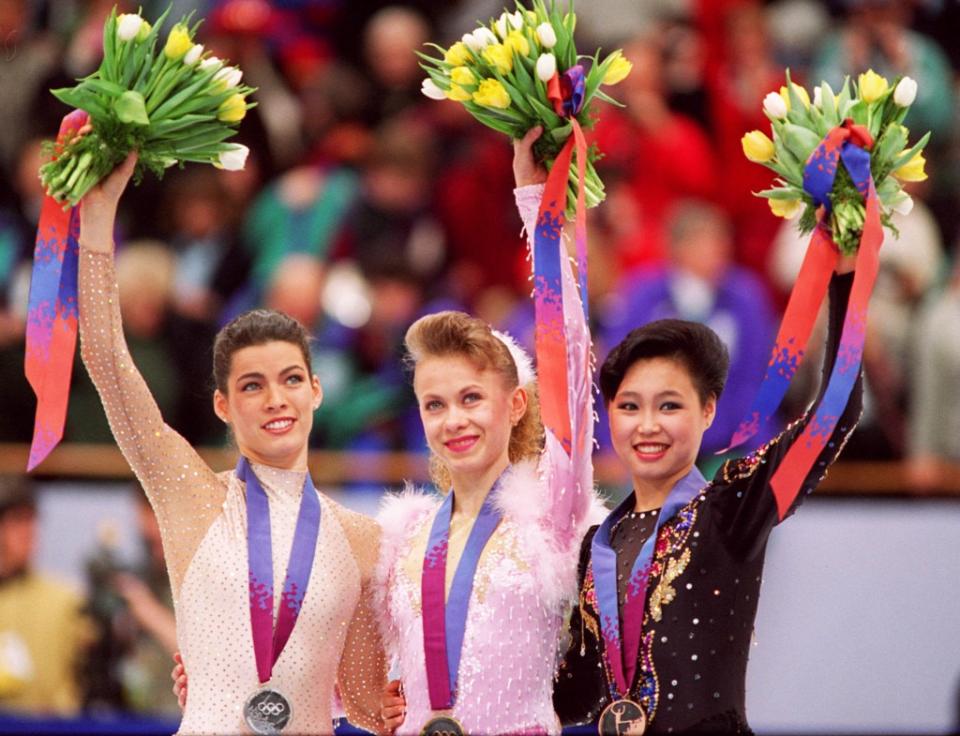 Oksana Baiul, Nancy Kerrigan, Chen Lu, 1994 Olympics