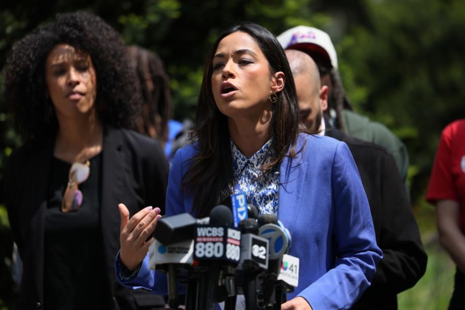 City Councilwoman Carlina Rivera has faced death threats for her stance on the Israeli-Hamas war. Getty Images