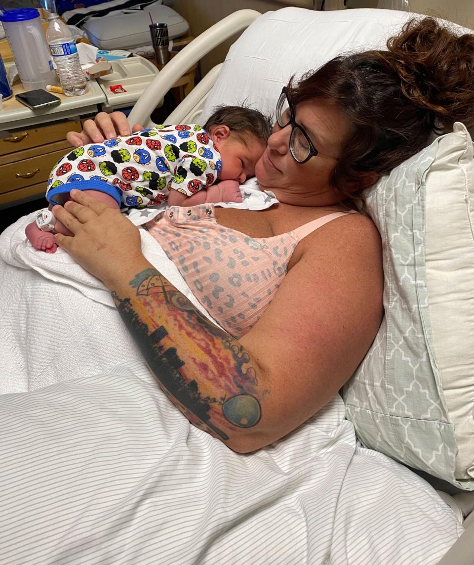 Baby Born During Hurricane Ian.  Credit: Matthew Mahr