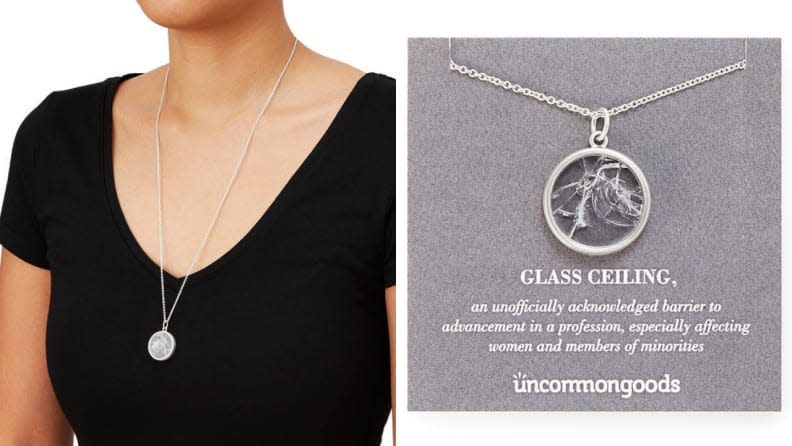 For the ambitious grad: Shattered Glass Ceiling Necklace